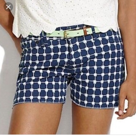 Madewell Pants - “Graphic Grid” Printed Shorts by Madewell